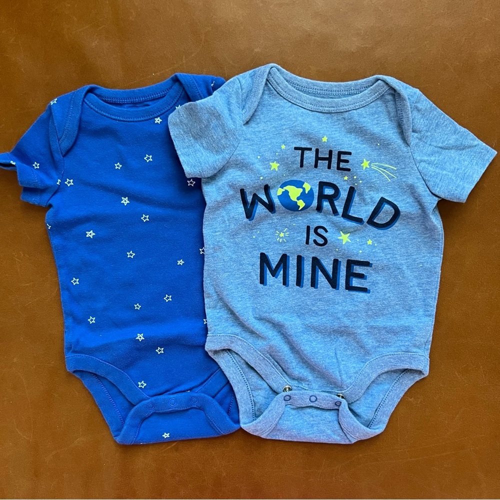 GAP Baby Stars & Planet Earth Onesie Bundle, 3-6mo